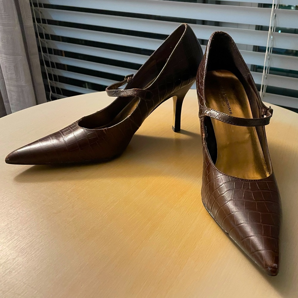 Isaac Mizrahi for Target Faux Croc Mary Jane Pumps